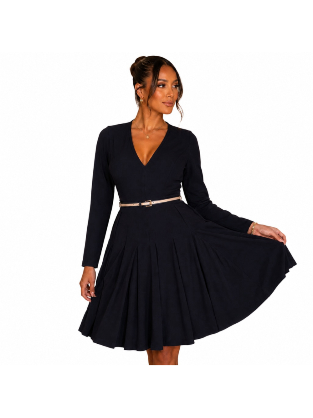 Women’s Tommy Hilfiger Solid Jersey Fit & Flare Dress – Black – Size 8 – NWT